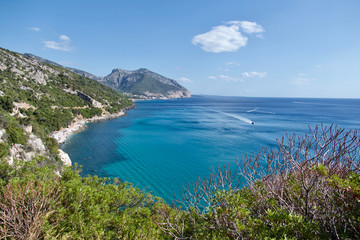 Cala Fuili Beach in Cala Gonone, Orosei Gulf, Sardinia, Italy