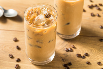 Homemade Iced Coffe with Almond MIlk