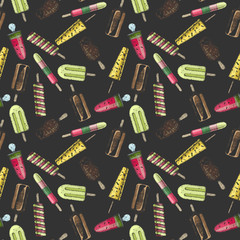 Pattern with ice cream