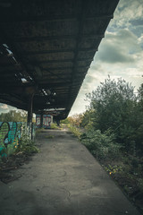 Abandoned train platform