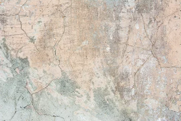 Selbstklebende Fototapete Alte schmutzige strukturierte Wand verputzte Wandleuchte, verputzter abstrakter Hintergrund