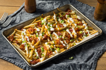 Homemade Bacon Cheddar Ranch Fries