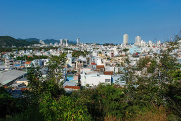 Panorama of Nha Trang from Long Son Pagoda, Vietnam 