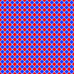 Red and blue rounded rectangle. Seamless pattern. Abstract background. For web, prints and template