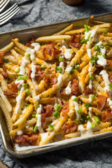 Homemade Bacon Cheddar Ranch Fries