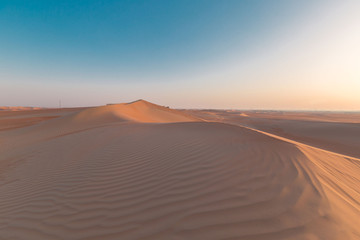 Plakat UAE. Desert landscape