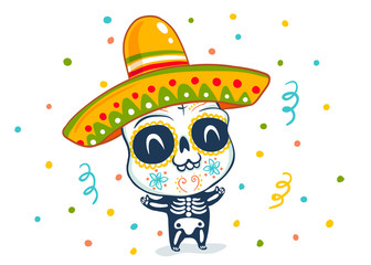 Dia de los Muertos skull