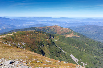 Obraz premium high mountains landscape, Polish Beskid Mountains