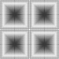 Abstract seamless geometric pattern. A fading array of many shapes.