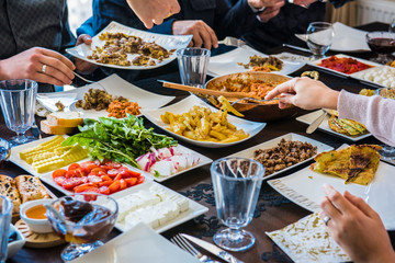a breakfast with friends