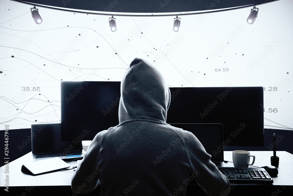 Poster Hacker using computers
