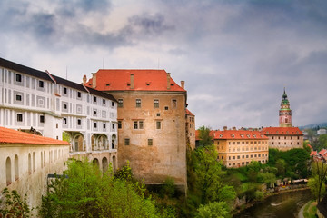 Fototapeta na wymiar View of the Сesky Krumlov Castle