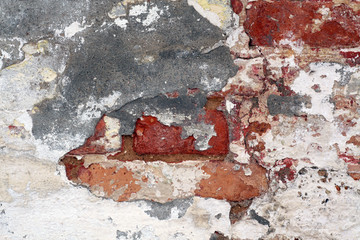Old grungy brick wall texture.