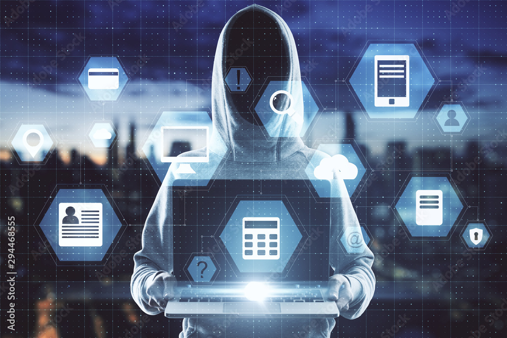 Poster cloud computing and ai concept