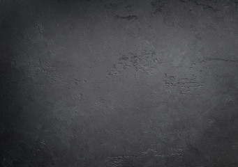 Fototapeta na wymiar Black slate or stone background. Dark concrete texture.