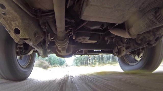 Car suspension system for reducing vibration when driving. High Definition