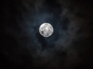 Naklejka na ściany i meble full moon in the sky