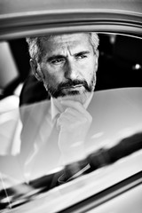 senior businessman luxury car manager vehicle