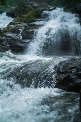 Fototapeta na wymiar waterfall on river