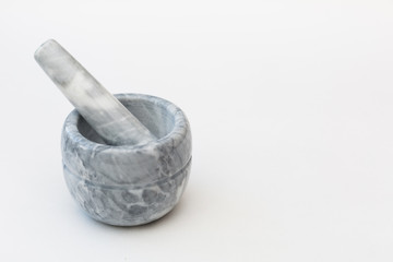 Mortar and pestle  isolated on a white background