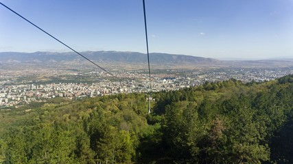 cable car in macedonial capitol skopje