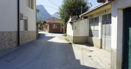 Fototapeta na wymiar typical macedonian village near skopje