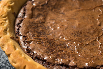 Homemade Chocolate Brownie PIe