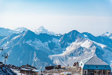 Garabashi Station at Mount Elbrus, Caucasus Russia