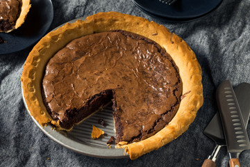 Homemade Chocolate Brownie PIe