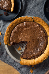 Homemade Chocolate Brownie PIe