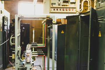 Roll-out cart 10 kV in the electrical substation room