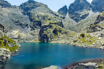 Scary (Strashnoto) Lake And Kupens peaks, Rila Mountain, Bulgaria