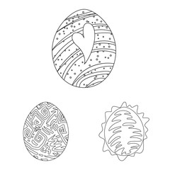 Vector design of dinosaur and magic sign. Set of dinosaur and fantasy stock symbol for web.