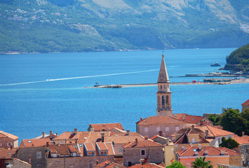 Old town of Budva in Montenegro