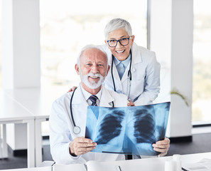 senior doctor x ray scan medicine health care hospital exam