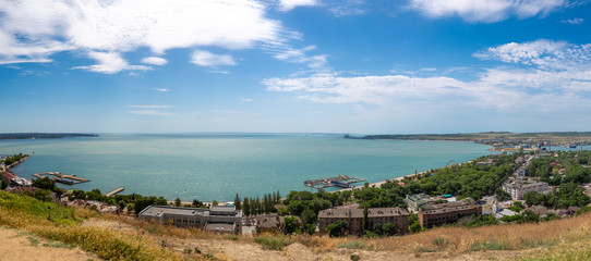 Crimean bridge, Kerch Strait, the city of Kerch 2019