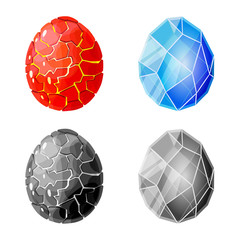 Vector design of animal and prehistoric sign. Set of animal and cute stock vector illustration.