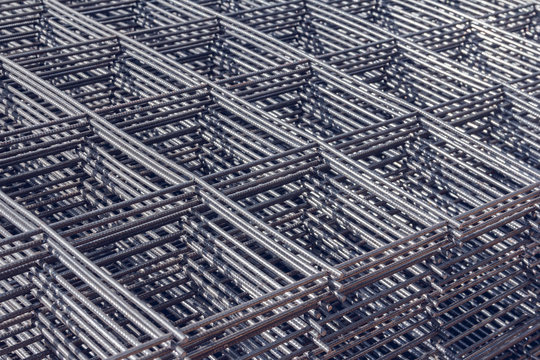 Details from metal rods for reinforced concrete construction - Powered by Adobe