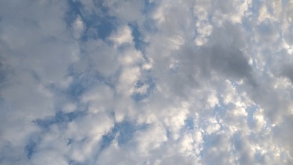 blue sky with clouds