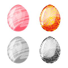 Vector illustration of animal and prehistoric icon. Set of animal and cute stock symbol for web.