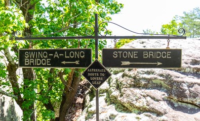 USA. May 2019. See rock city gardens national park.