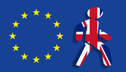 Brexit Konzept - Großbritannien  verlässt die Europäische Union