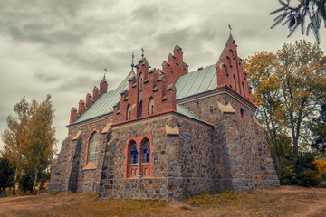 Fototapeta na wymiar The Church of St. Clare. Horodkivka, Zhytomyr region, Ukraine