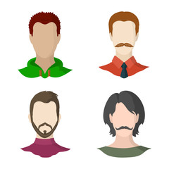 Isolated object of avatar and dummy sign. Set of avatar and figure stock vector illustration.
