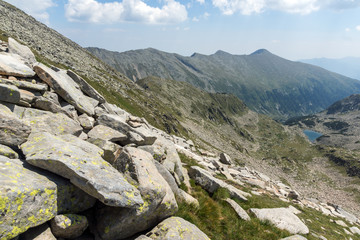 Fototapeta na wymiar Trail to climbing a Kamenitsa peak, Pirin Mountain, Bulgaria