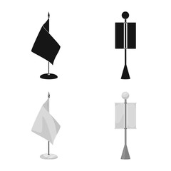 Vector design of texture and presentation symbol. Collection of texture and media vector icon for stock.