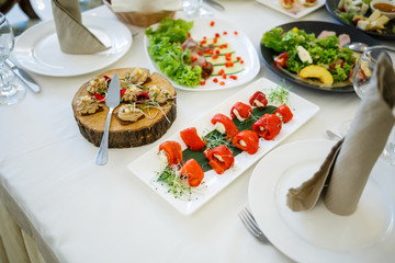 Beautiful and delicious restaurant meals