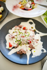 Beautiful and delicious restaurant meals