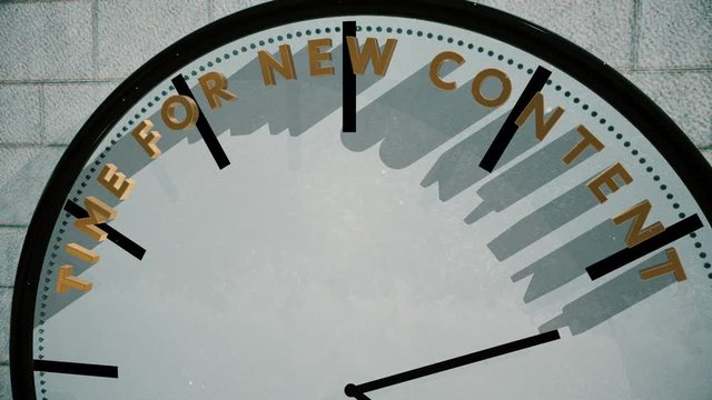 Time for new content on clock animation