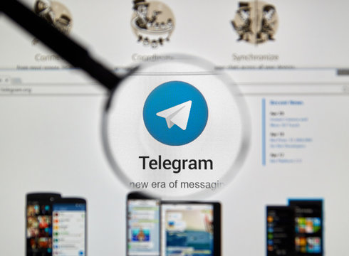 Telegram messnger page